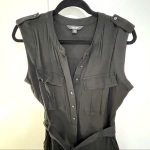 Black utility-style jump suit romper